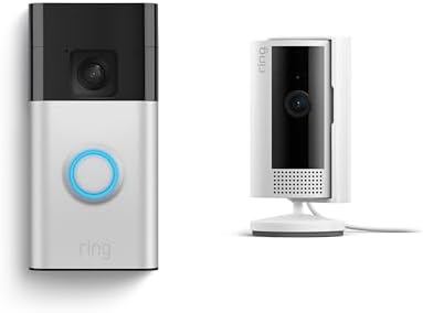 Ring Indoor Cam, Home or business security in 1080p HD video, White