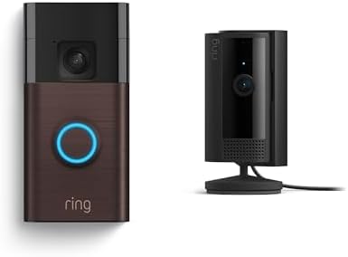 Ring Battery Doorbell | Home or business security with Head-to-Toe Video, Live View with Two-Way Talk, and Motion Detection & Alerts (newest model), Venetian Bronze